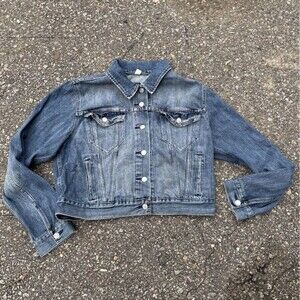 Levi’s Denim Jacket Juniors Girls XL Button Up 90’s Streetwear Y2K Utility Vtg